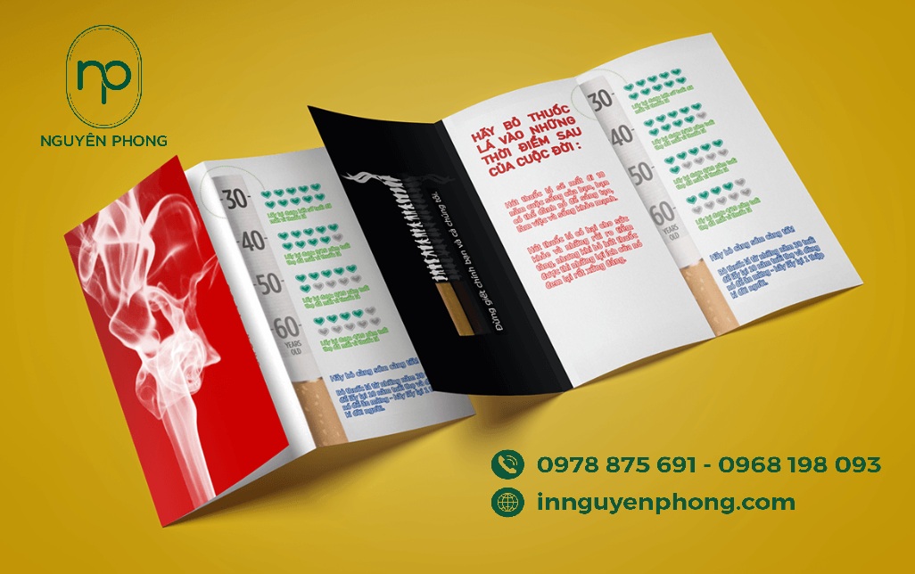 In leaflet quảng bá chiến dịch cộng đồng 